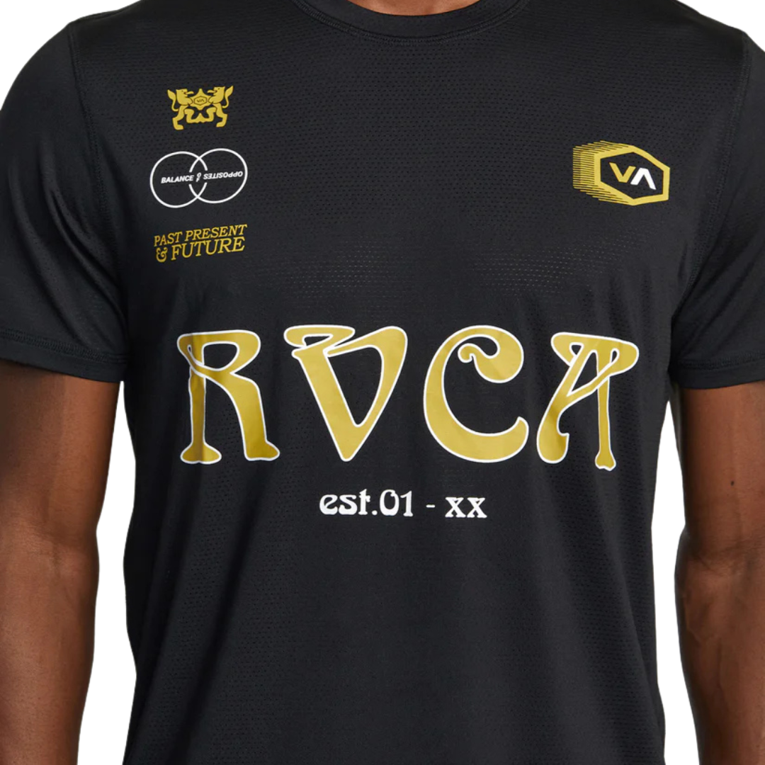 RVCA KIT PERF SHORT SLEEVE TRAINING TOP