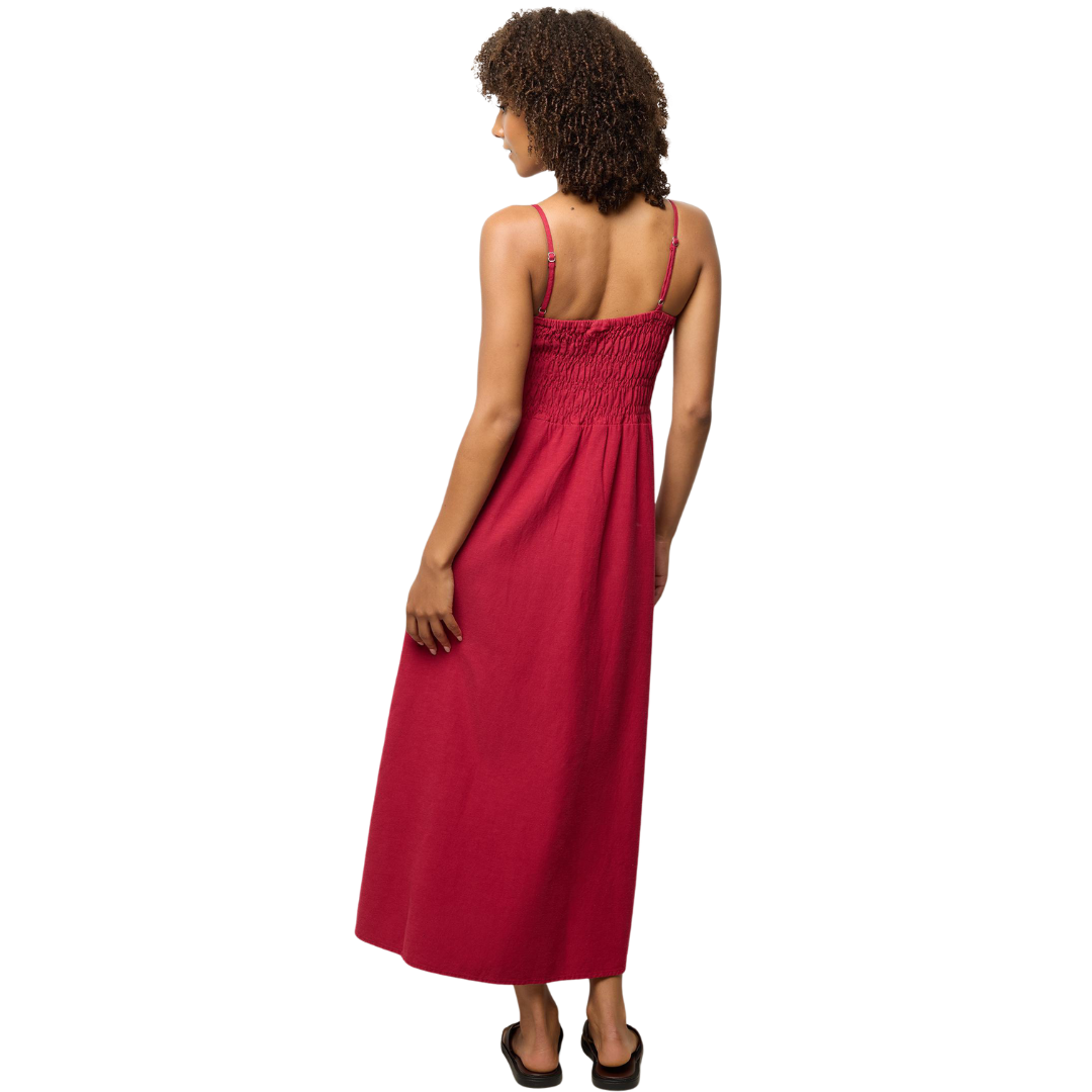 RHYTHM CLASSIC SHIRRED MIDI DRESS