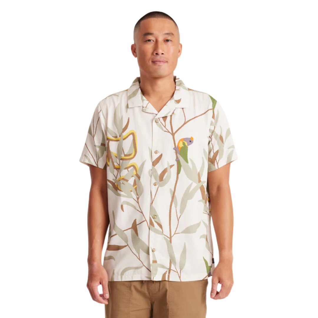 ROARK GONZO SHORT SLEEVE WOVEN - GUM TREE BONE