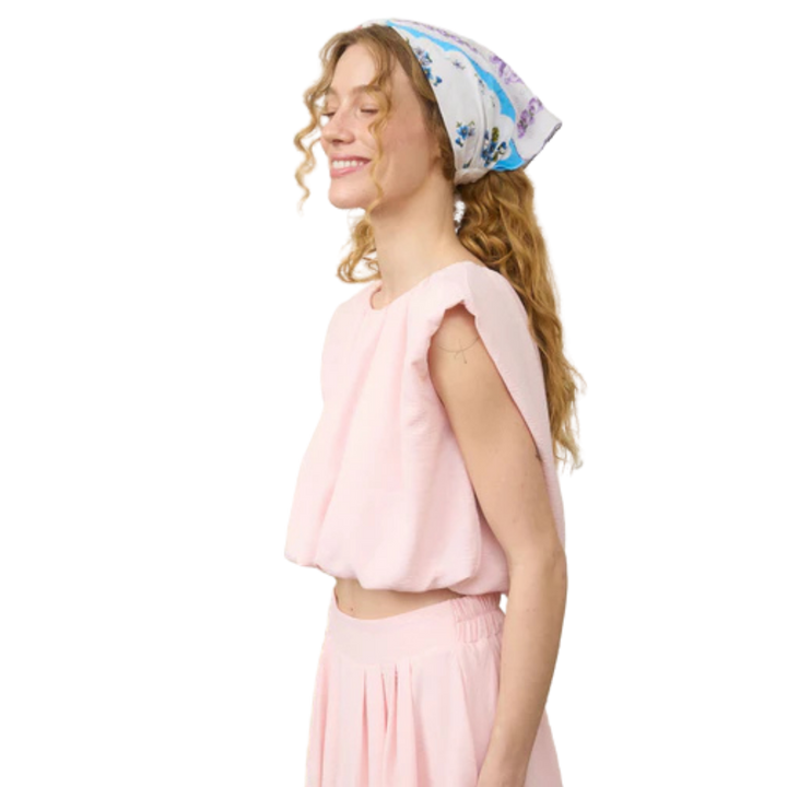 BLU PEPPER BUBBLE HEM TOP