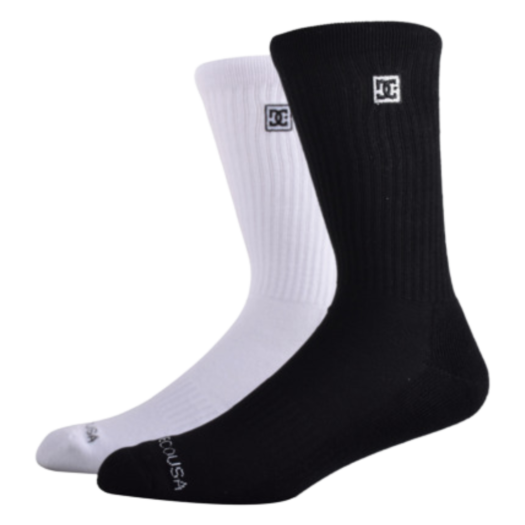 DC CREW SOCKS 2 PACK