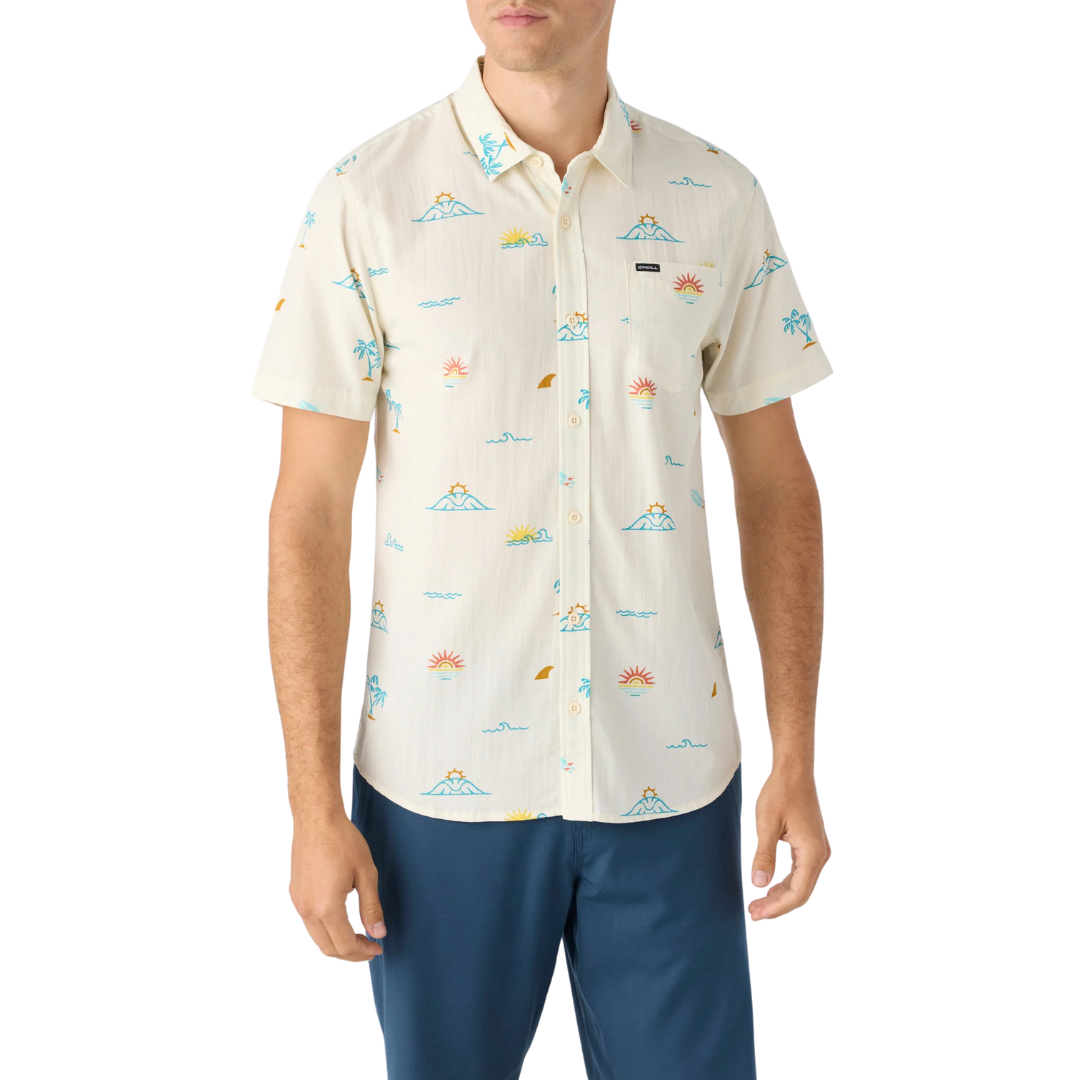 O'NEILL OASIS ECO SS MODERN FIT SHIRT - CREAM 2