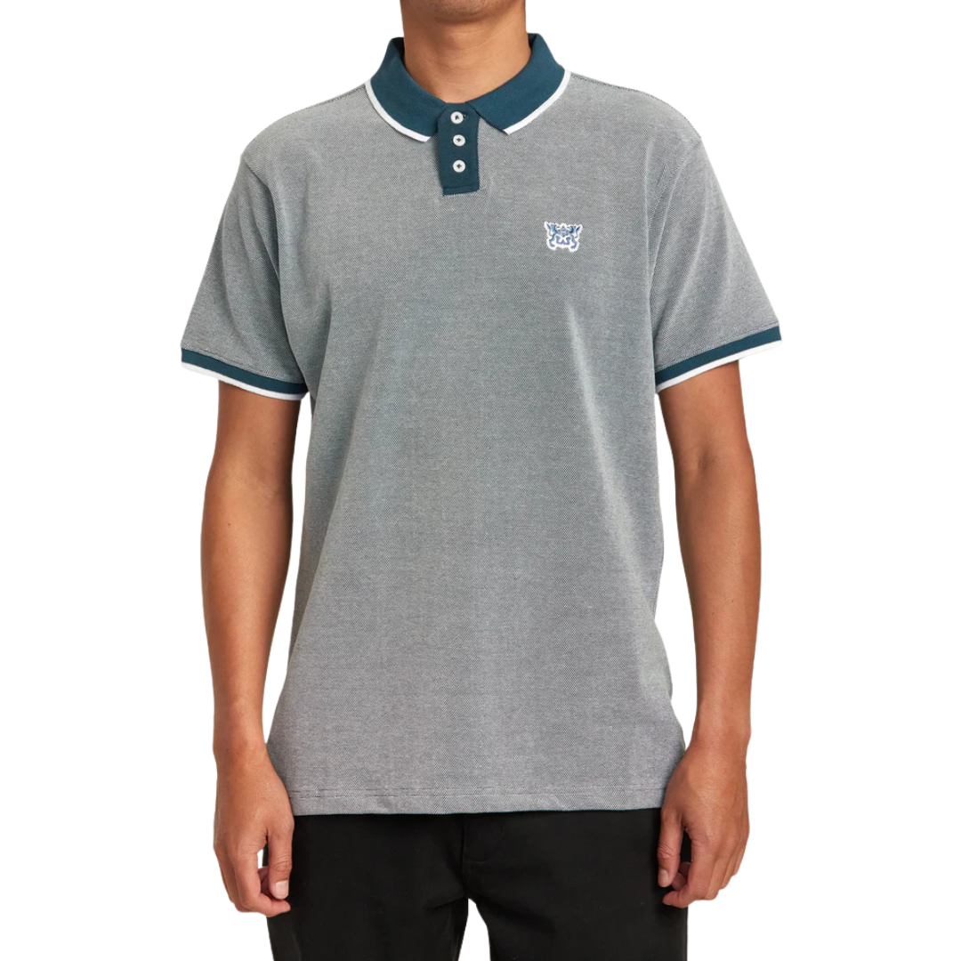 RVCA PENNANT BIRDSEYE POLO