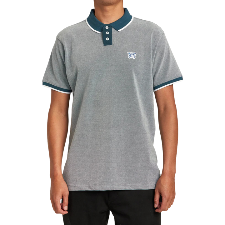 RVCA PENNANT BIRDSEYE POLO