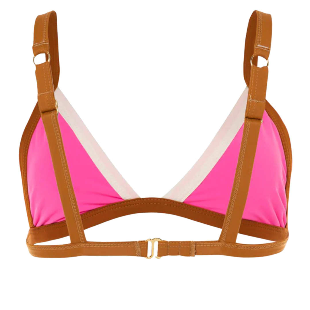 MAAJI - RADIANT PINK REWIND FIXED TRIANGLE BIKINI