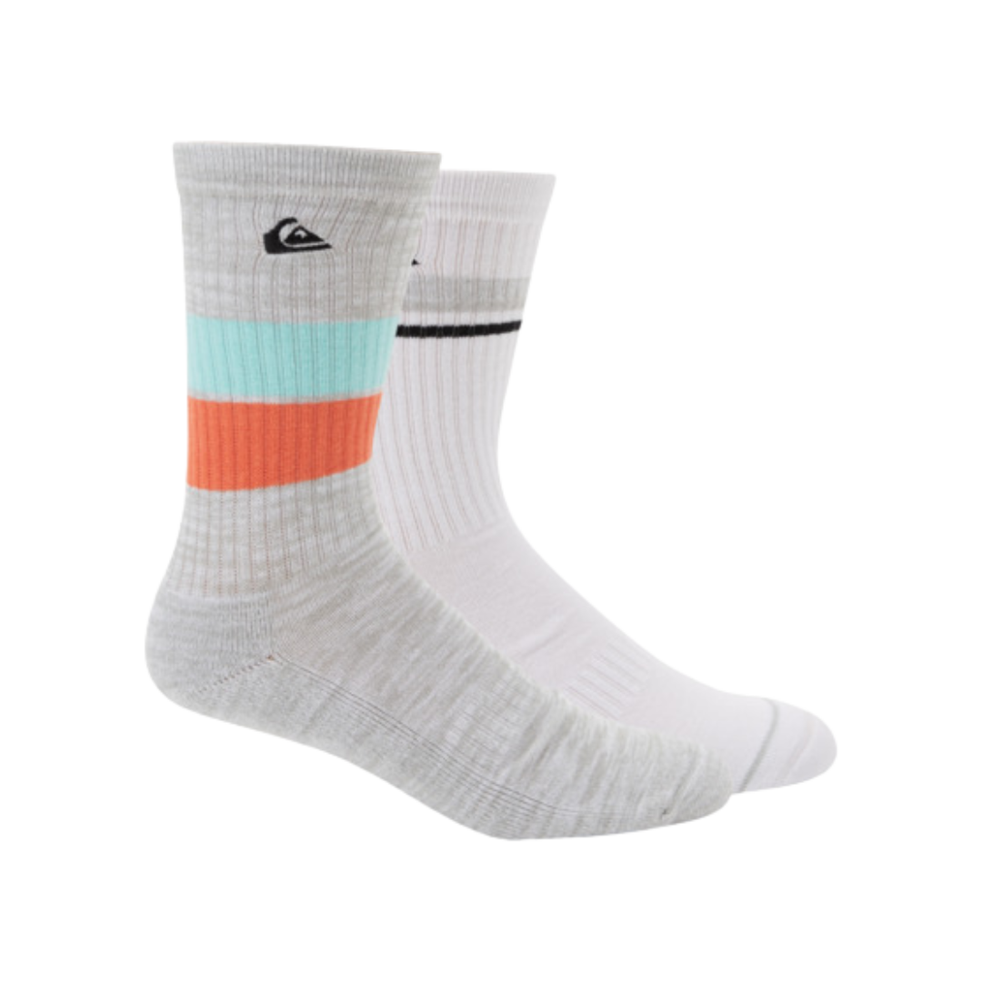 QUIKSILVER CREW SOCKS 2 PACK