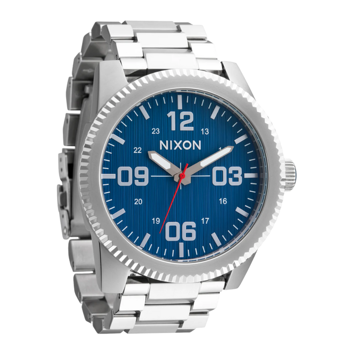 NIXON CORPORAL STAINLESS STEEL - SILVER/INDIGO