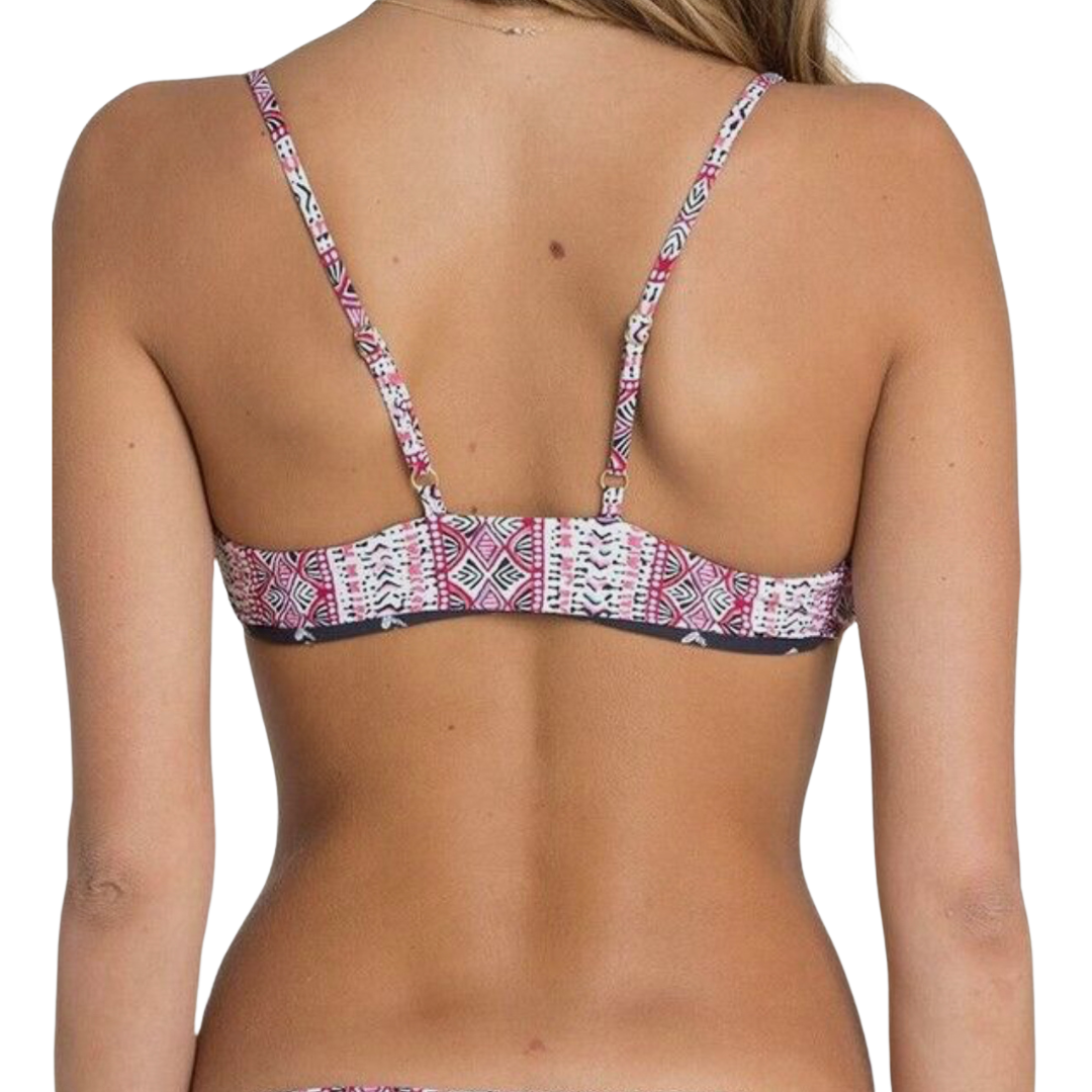 BILLABONG FREE WAVES REVERSIBLE TRILET BIKINI TOP