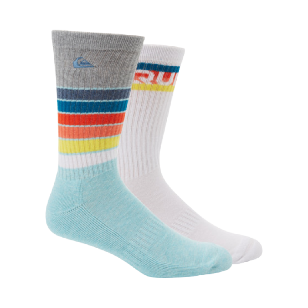 QUIKSILVER CREW SOCKS 2 PACK