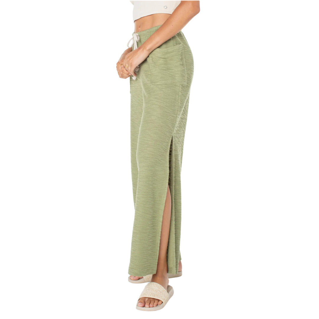 ROXY BEACH BREEZE PANT - OIL GREEN