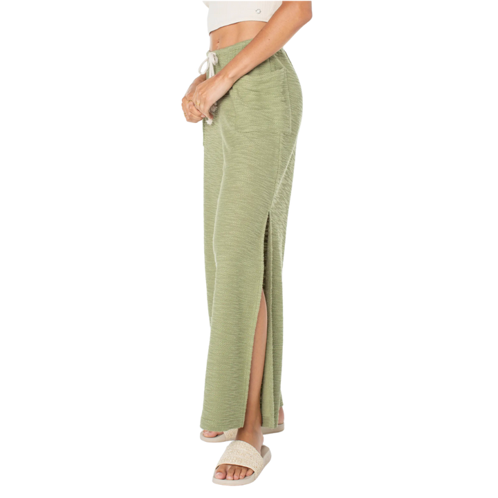 ROXY BEACH BREEZE PANT - OIL GREEN