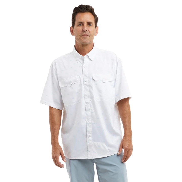 PELAGIC KEYS SS FISHING SHIRT - TINY WHITE FISH