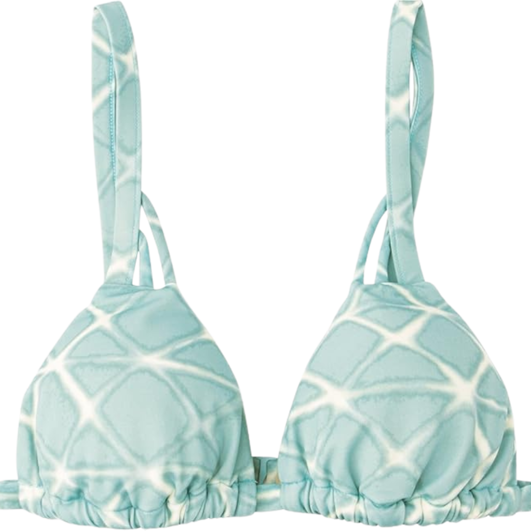 RVCA CRYSTALIZED TRIANGLE BIKINI TOP