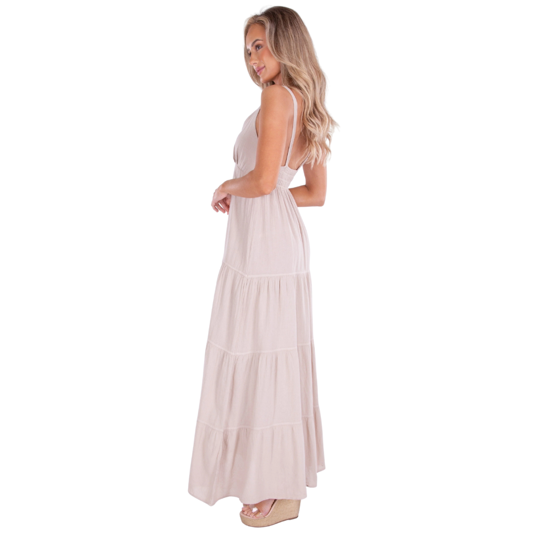 SEASPICE LOW NECK MAXI DRESS