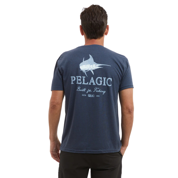 PELAGIC PREM TRIBLEND TURNER TEE - NAVY