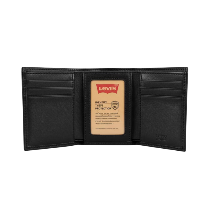 LEVIS TRIFOLD LEATHER WALLET