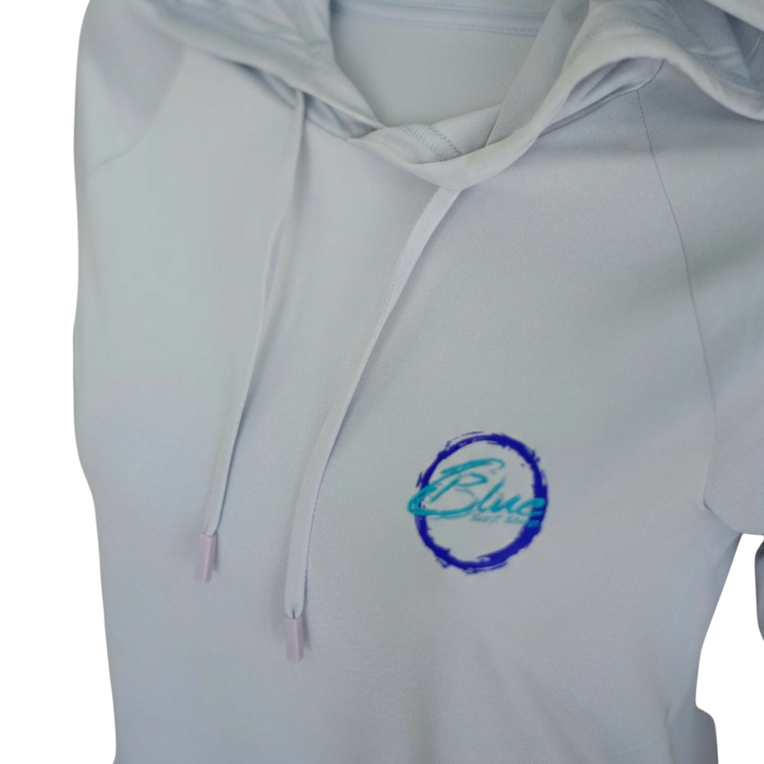 BLUE SYNC HOODED RASHGUARD