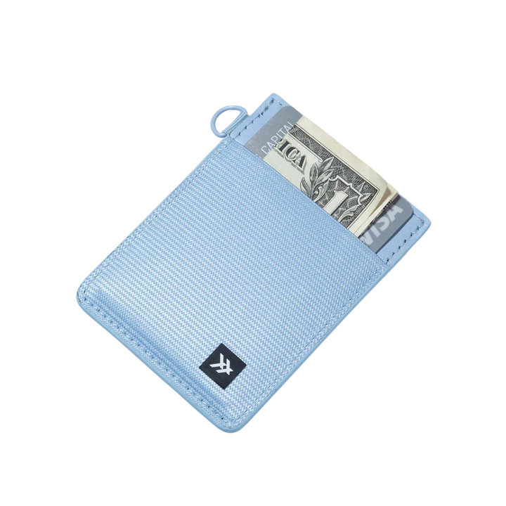 THREAD VERTICAL WALLET - LIGHT BLUE