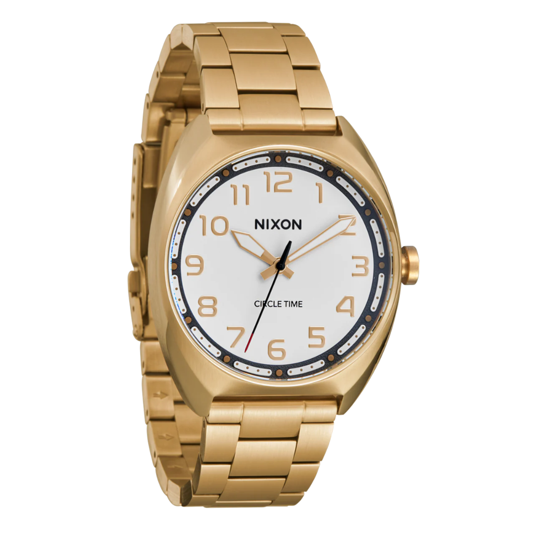 NIXON MULLET STAINLESS STEEL - GOLD/WHITE