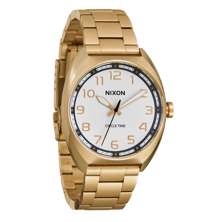 NIXON MULLET STAINLESS STEEL - GOLD/WHITE