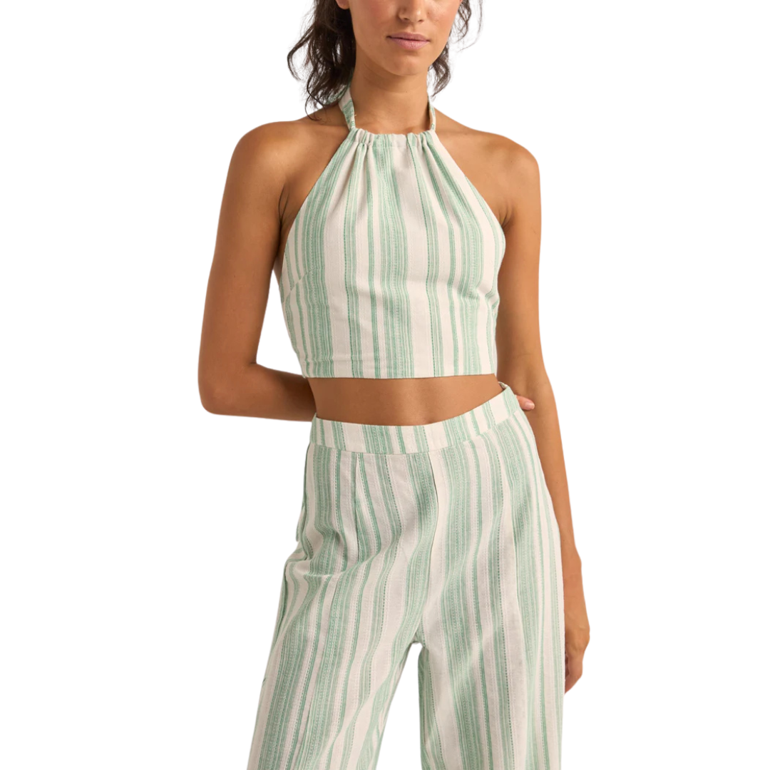 RHYTHM DINERO STRIPE HALTER TOP