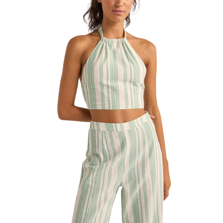 RHYTHM DINERO STRIPE HALTER TOP