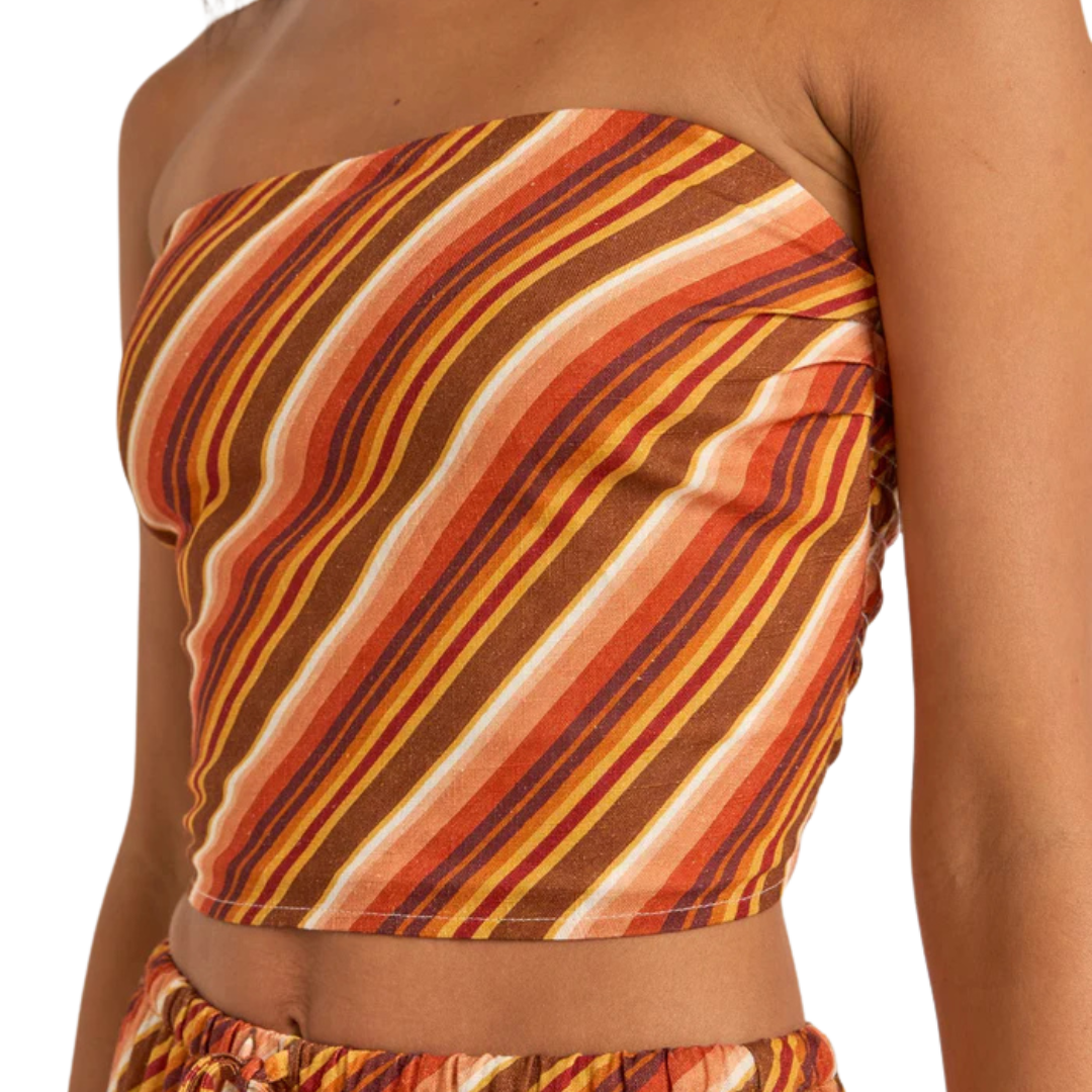 RHYTHM CHICA STRIPE STRAPLESS TOP