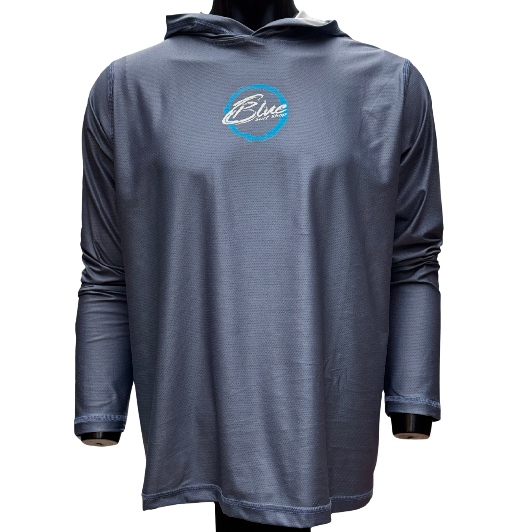 BLUE ULTRA BREATH RASHGUARD - SOLID SLATE