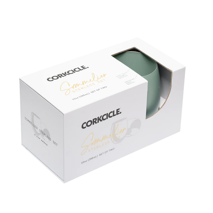 CORKCICLE 10OZ SOMMELIER STEMLESS SET