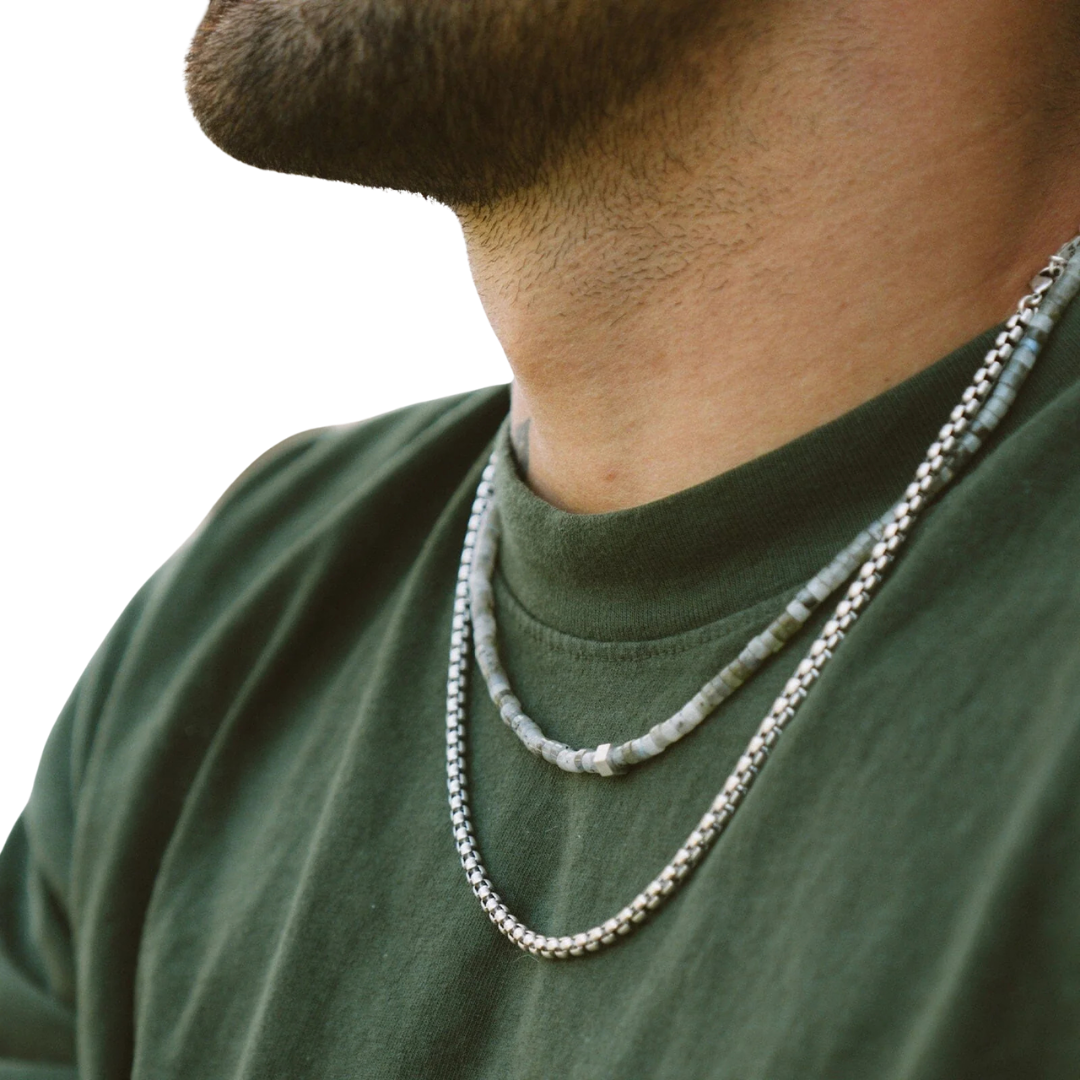 PURA VIDA MEN'S ROLO CHAIN NECKLACE