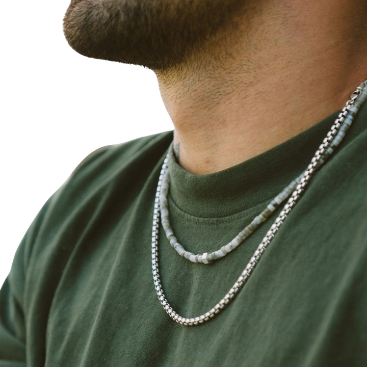 PURA VIDA MEN'S ROLO CHAIN NECKLACE