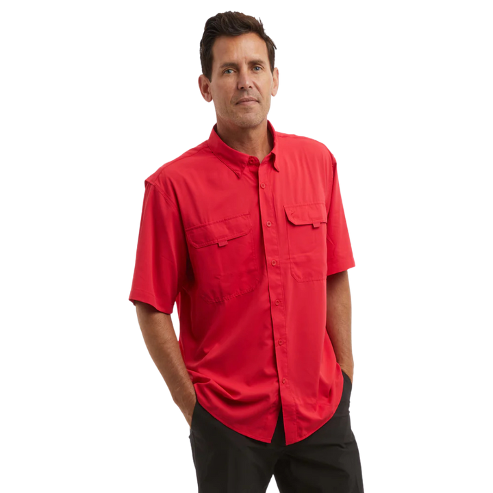 PELAGIC KEYS SS FISHING SHIRT - RED