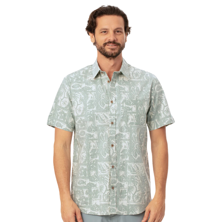BLUE OFFSHORE WOVEN SHIRT