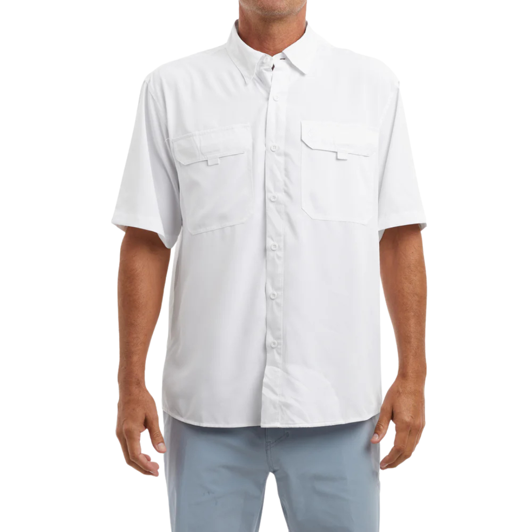 PELAGIC KEYS SS FISHING SHIRT - WHITE