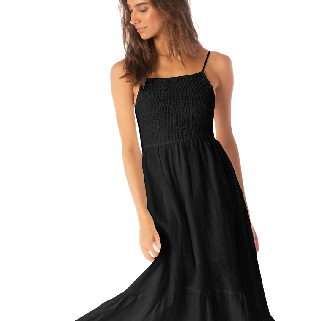 MAAJI JADE BLACK ISADORA LONG DRESS