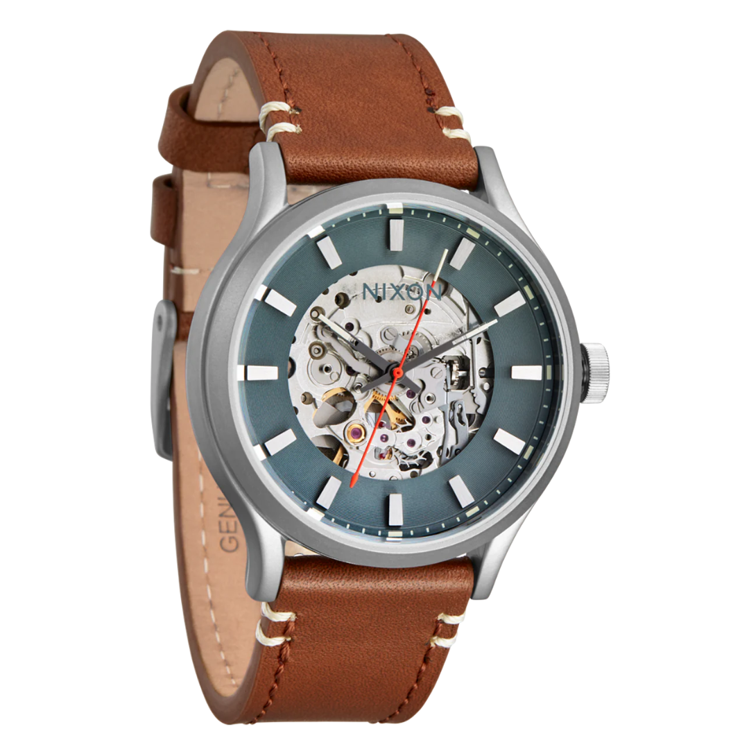 NIXON SPECTRA LEATHER WATCH