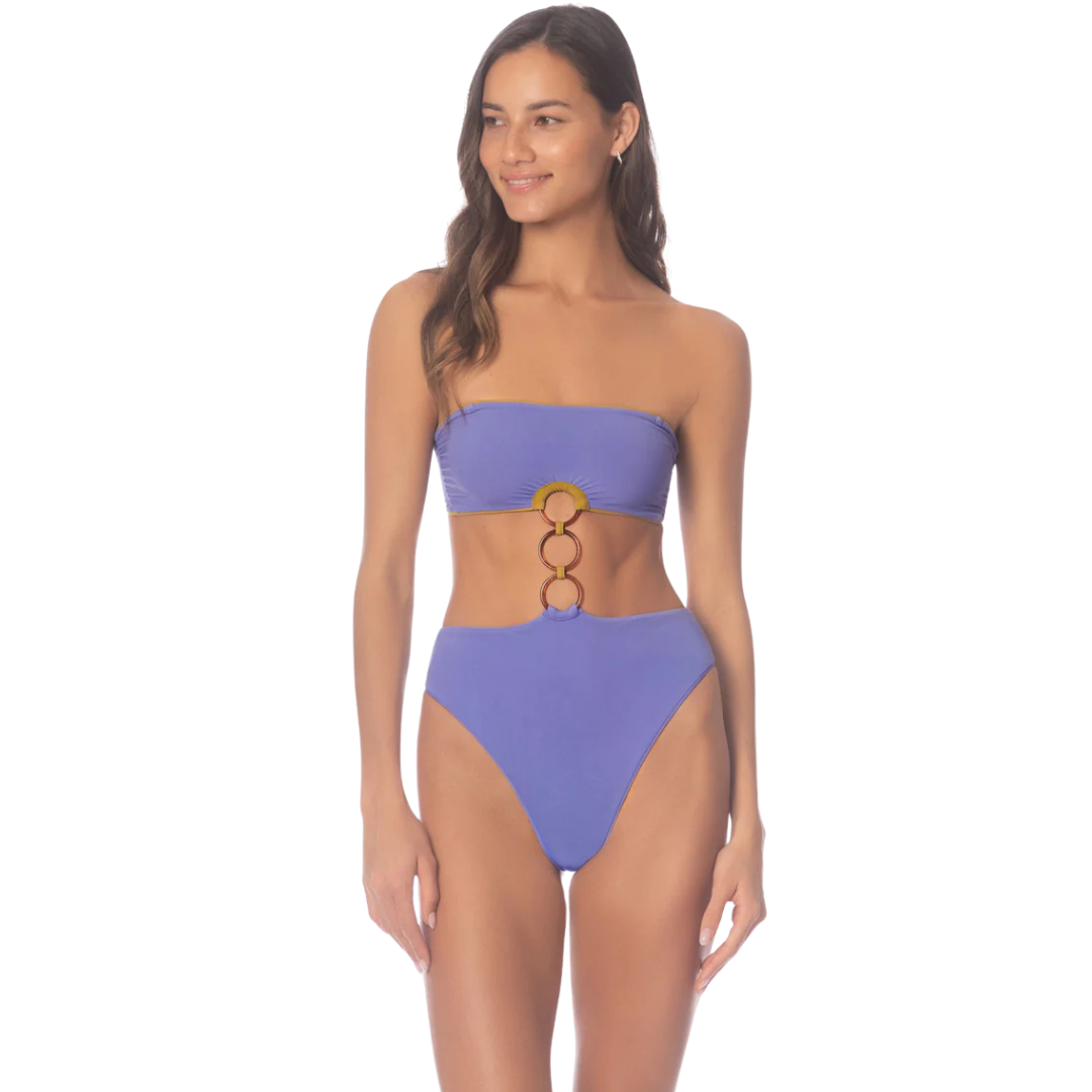 MAAJI DEEP PERIWINKLE MAKENNA BANDEAU 1PC