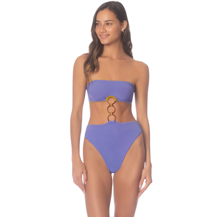 MAAJI DEEP PERIWINKLE MAKENNA BANDEAU 1PC