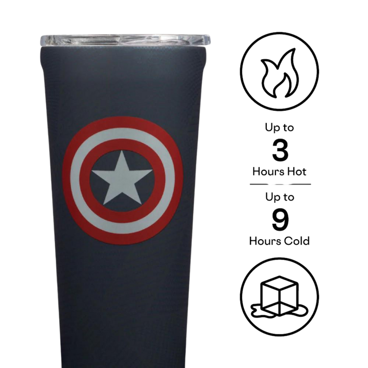 CORKCICLE MARVEL TUMBLER 24OZ - CAPTAIN AMERICA