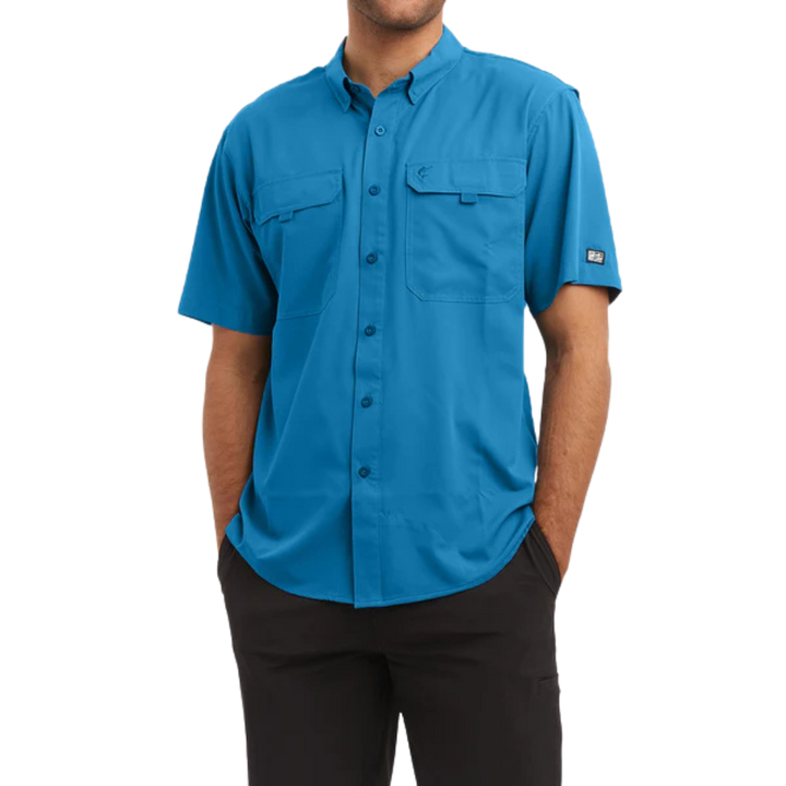 PELAGIC KEYS SS FISHING SHIRT - OCEAN BLUE