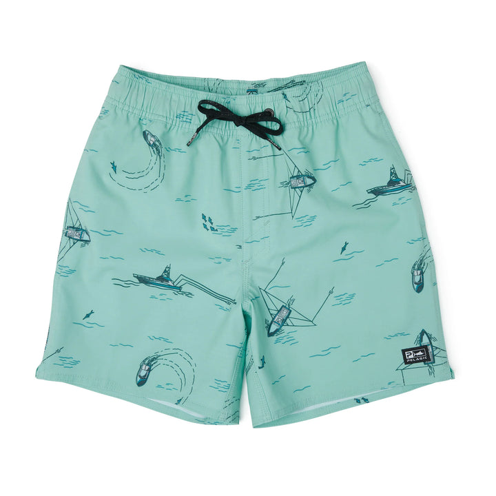 PELAGIC YOUTH DOCKSIDE ELASTIC BOARDSHORTS