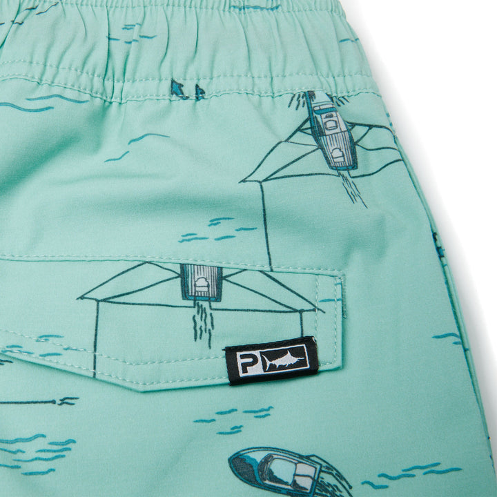 PELAGIC YOUTH DOCKSIDE ELASTIC BOARDSHORTS