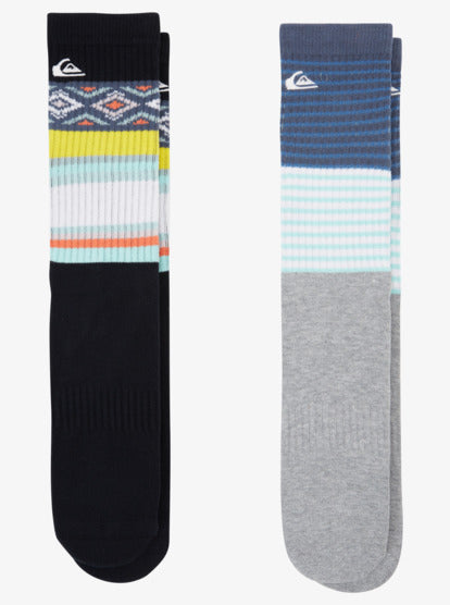 QUIKSILVER CREW SOCKS 2 PACK