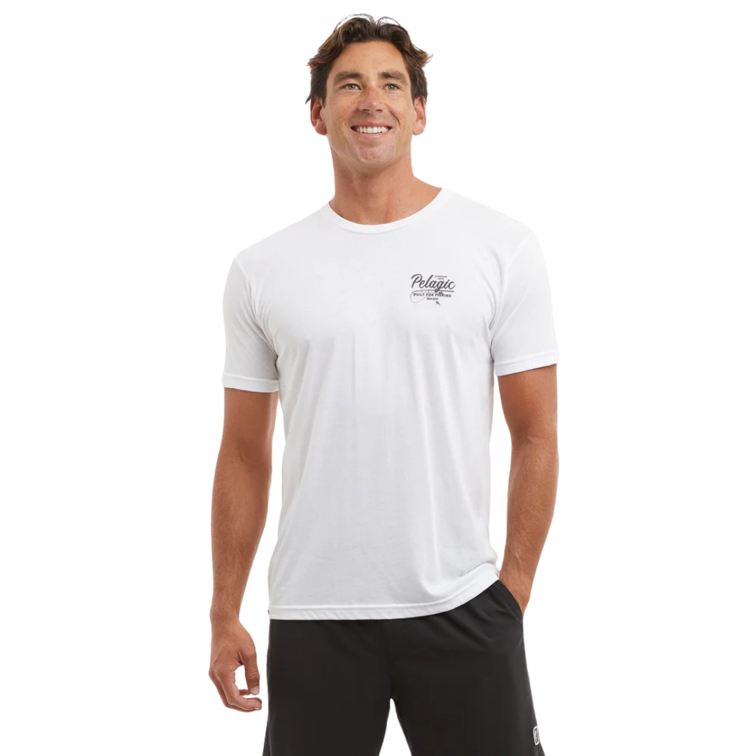 PELAGIC PREM TEE - GOING OUT WHITE