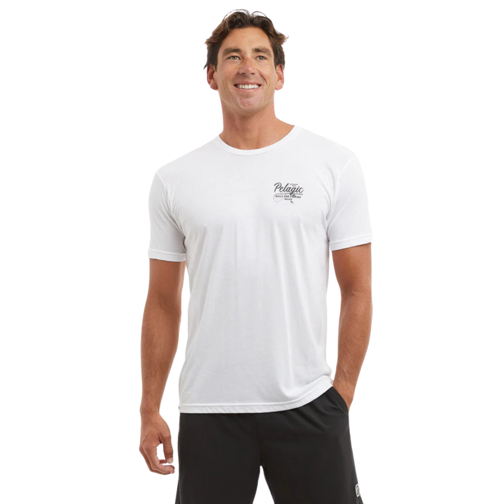 PELAGIC PREM TEE - GOING OUT WHITE