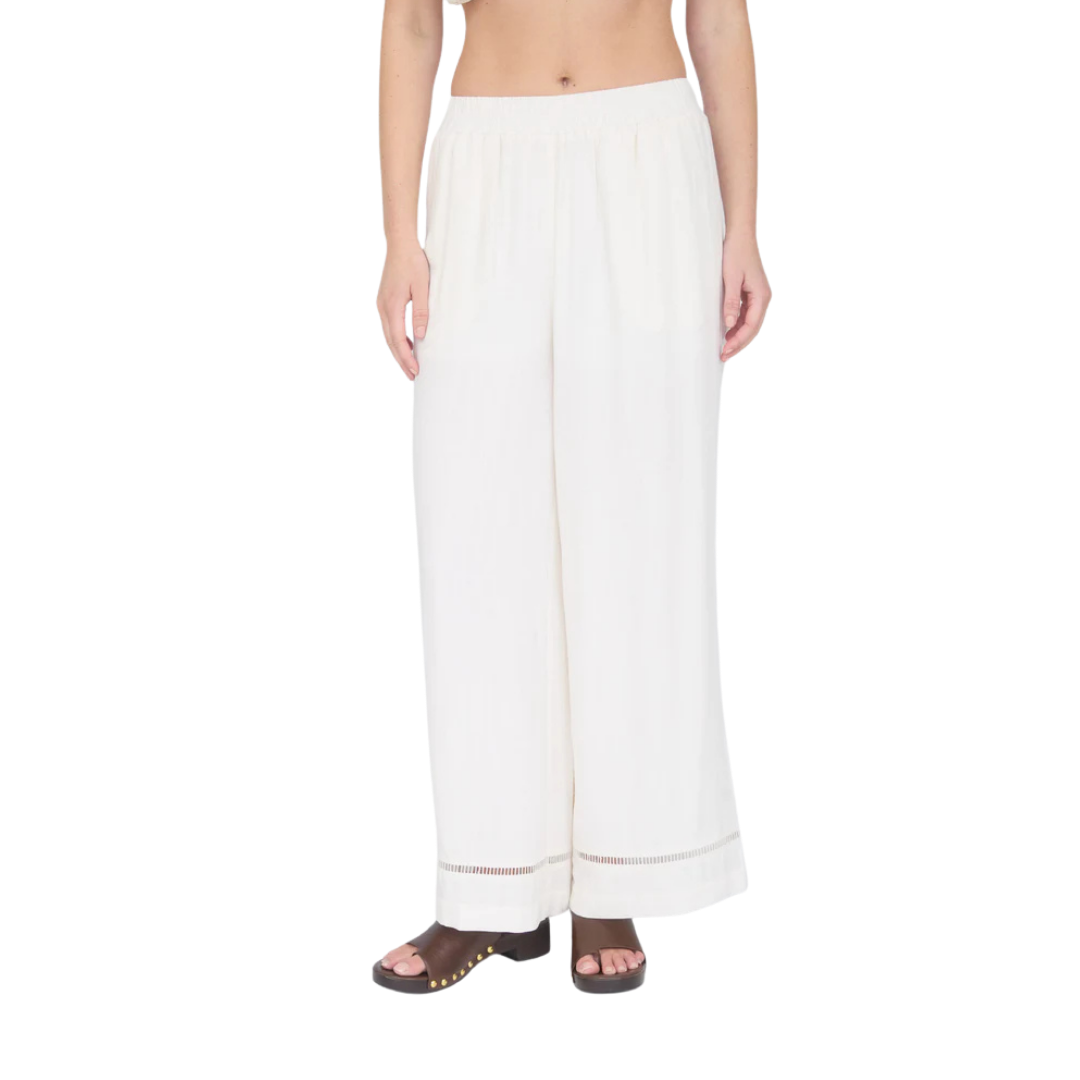 BLU PEPPER LADDER LACE WIDE LEG PANT