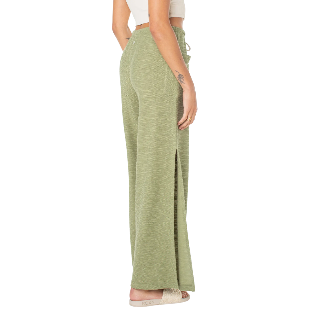 ROXY BEACH BREEZE PANT - OIL GREEN