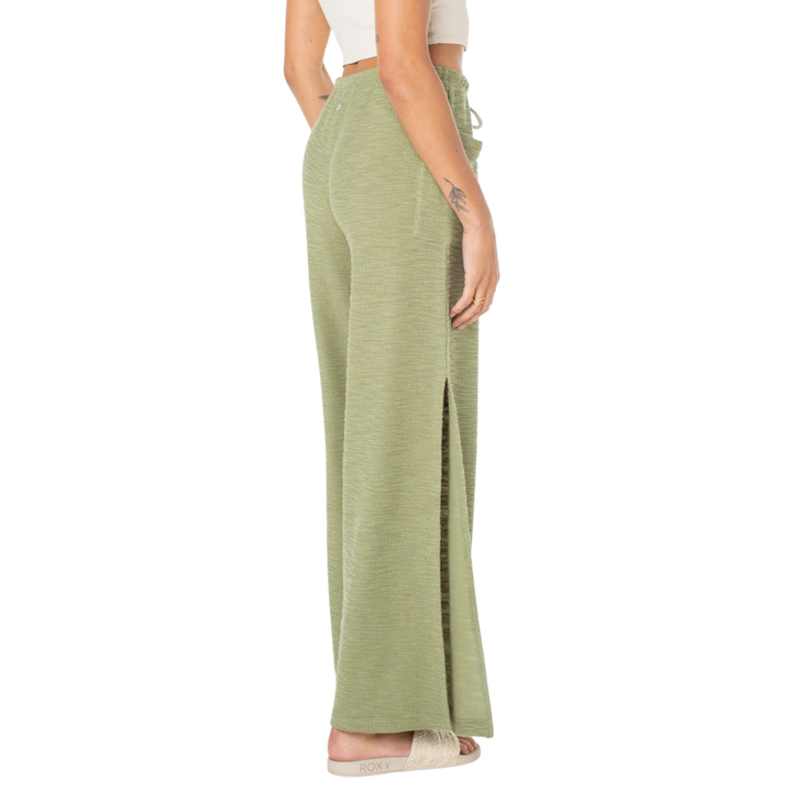 ROXY BEACH BREEZE PANT - OIL GREEN