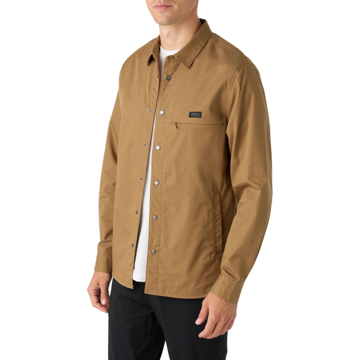 O'NEILL TRVLR DRIFTER OVERSHIRT JACKET - DARK KHAKI