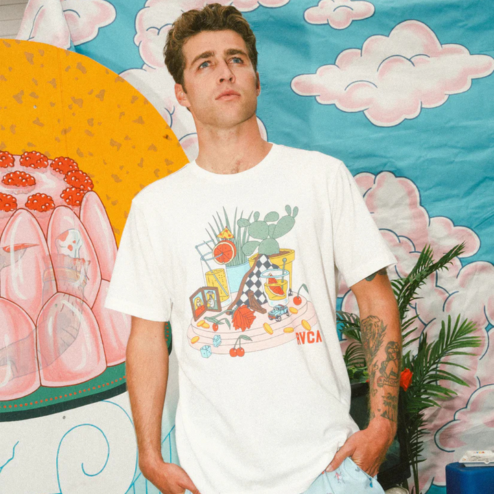 RVCA LUKE STILL LIFE BAGGIE TEE